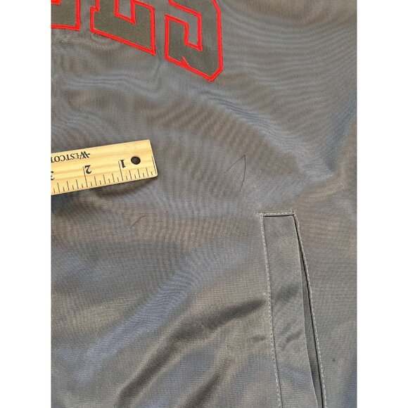 Chicago Bulls Mens XLT Jacket NBA Basketball Fleece Lined Full Zip Majestic - Picture 12 of 12